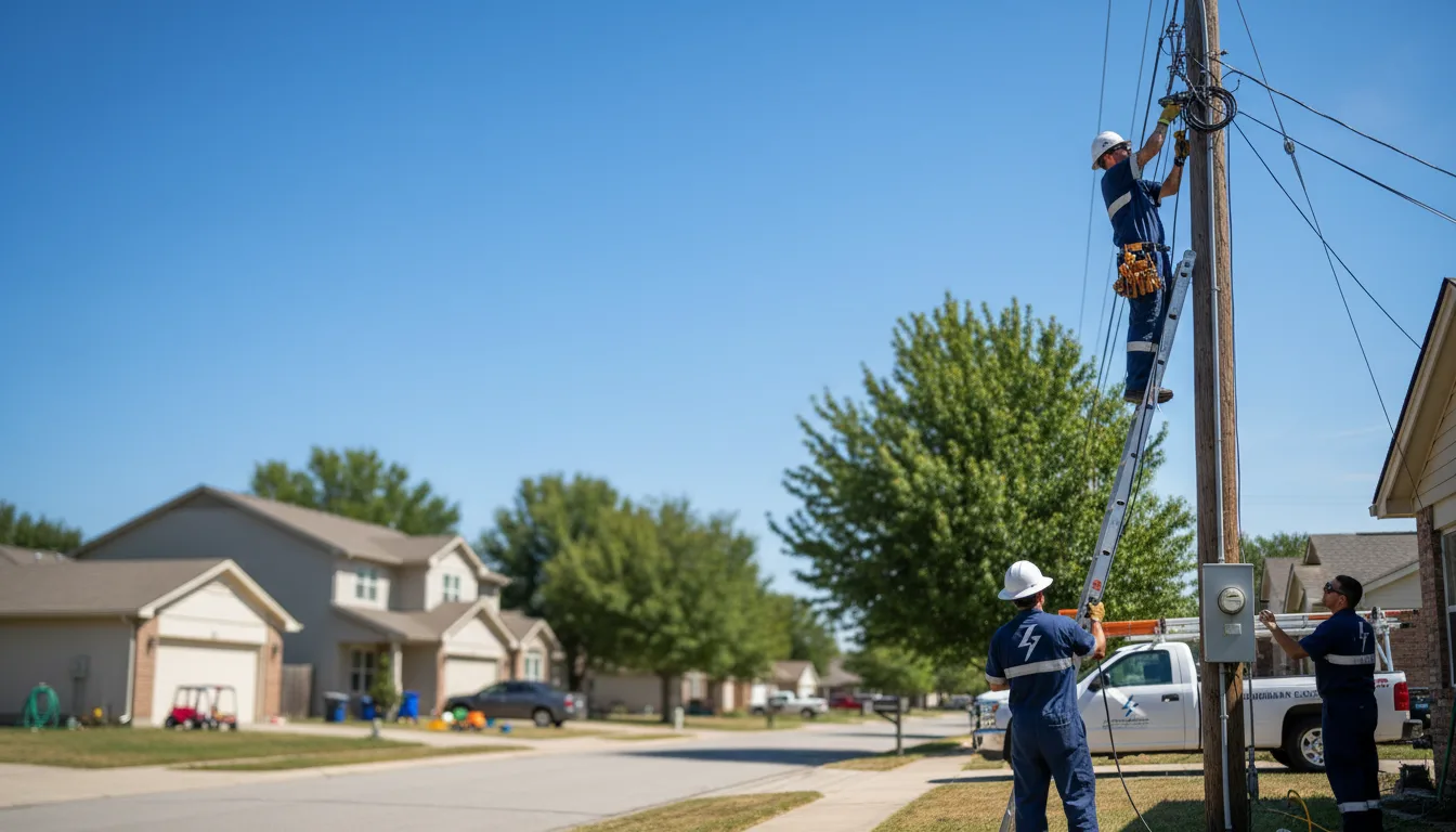 Residential electrician providing installation services in Rolling Hills, WY